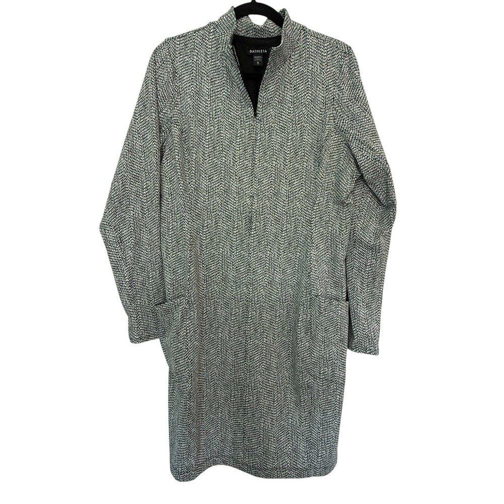 $169 Athleta Black Delancey Dress  XL Braiden Black 1/4 Zip Mock Neck Stretchy